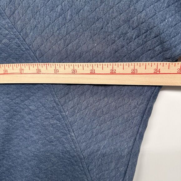 Hatch Quilted Maternity Sweatshirt  Sz 2 (M)  Blue Round Neck Relaxed Loungewear - Picture 7 of 11